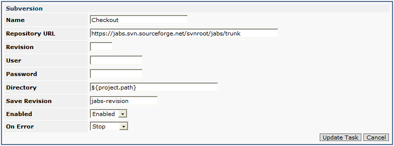 Subversion Task